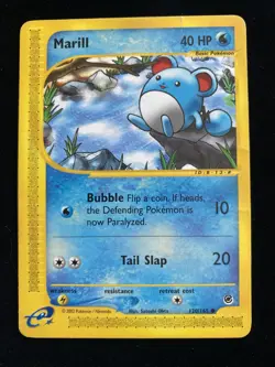 Marill Pokemon TCG Expedition 120/165 Common DMG - Image 1