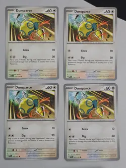 Dunsparce 079/131 Common SV: Prismatic Evolutions 4x Playset Pokemon NM - Image 1
