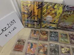 Pokemon Cards Vmax V Holo Rares Promo Reverse Sealed Sticker Book PSA Graded - Image 2