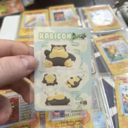 Snorlax #08 [Kabigon] Fancy Graffiti Sealdass Japanese Pokemon Card 1998 Bandai - Image 3