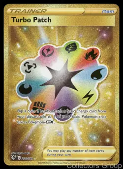 TURBO PATCH 200/189 SECRET RARE DARKNESS ABLAZE POKEMON NEAR MINT - Image 1