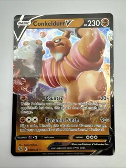 Pokemon TCG Conkeldurr V Pokemon Go 040/078 Holo Ultra Rare - Image 1
