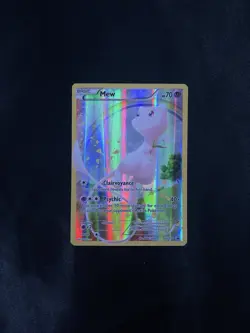 Pokemon Mew TCG XY110 Holo Black Star Promo Full Art 2016 NM - Image 1