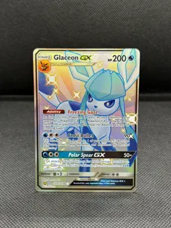 Pokemon TCG Glaceon GX Hidden Fates Shiny Vault SV55/SV94 Holo Ultra Rare Nm/M - Image 1