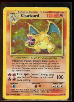 2002 Pokemon Legendary Collection Charizard 3/110 Holo Foil Rare WOTC - Image 1