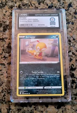 ✨Scraggy Evolving Skies Pokemon Card 2021 CGC Guinness World Record Holder 1/1✨ - Image 1