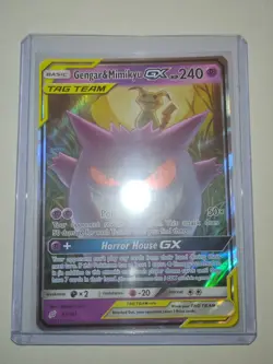 Pokemon Sun and Moon Trading Card Game Gengar and Mimikyu GX 53/181 - Read Desc. - Image 1