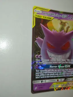 Pokemon Sun and Moon Trading Card Game Gengar and Mimikyu GX 53/181 - Read Desc. - Image 4