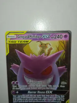 Pokemon Sun and Moon Trading Card Game Gengar and Mimikyu GX 53/181 - Read Desc. - Image 5