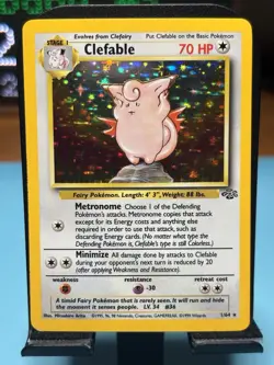 Pokemon TCG Clefable Jungle Unlimited 01/64 Holo- LP - Image 1