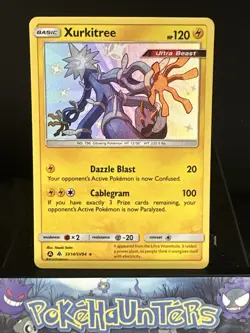 Pokemon Card Xurkitree SV14/SV94 SM Hidden Fates Baby Shiny Rare Near Mint - Image 1