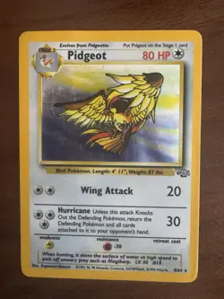 Pokemon Pidgeot Holo Jungle Stage 2 8/64 - Excellent Condition - Image 1