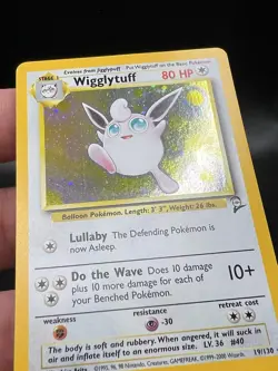 Wigglytuff Holo Pokemon Card 019/130 Base Set 2 - SWIRL NM ZO1 - Image 3