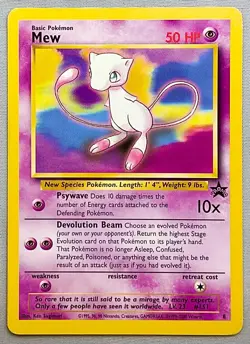 Pokemon Mew #8 Non-Holo - 2000 Wizards Black Star Promo - NM Condition! - Image 1