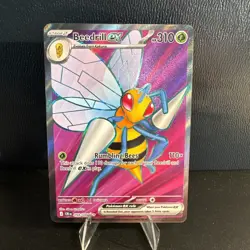 Beedrill ex 098/086 Ultra Rare Full Art Pokemon TCG Chaos Rising CRI English NM - Image 1