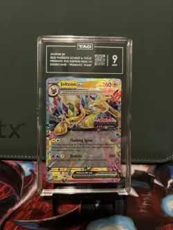 Pokemon Prismatic Evolutions Jolteon EX Double Rare Holo Stamped #030/131 TAG 9 - Image 1