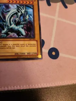 Yu-Gi-Oh TCG Blue-Eyes White Dragon BPT-009 Secret Rare Played/Light Play - Image 4