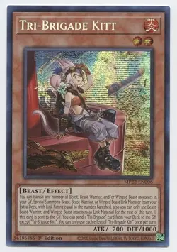 Yu-Gi-Oh! - Tri-Brigade Kitt - MP22-EN006 - Prismatic Secret Rare - NM/M - Image 1