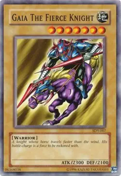 Gaia The Fierce Knight - SDY-007 - Common - Unlimited Edition - Damaged - Image 1
