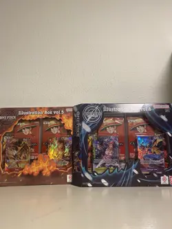 Bandai Namco One Piece Card Game Illustration Box vol.5 vol.6 Sealed 2 Box - Image 1