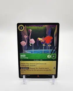 Disney Lorcana TCG Shimmering Skies Iago Fake Flamingo Rare 79/204 - Image 1