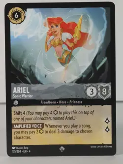 Ariel - Sonic Warrior - Super Rare Ursula's Return - Lorcana - 175/204 - U Pick - Image 2