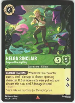 Helga Sinclair Prepared for Anything 93/204 Wilds Unknown Disney Lorcana - Image 1