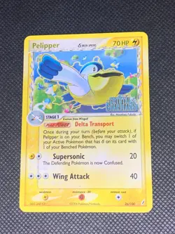 Pelipper 26/100 Reverse Holo - ex Crystal Guardians Pokemon Card - LP - Image 1