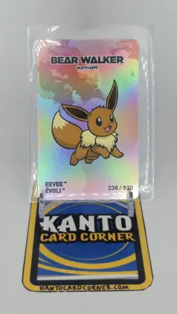 Pokemon x Bear Walker Eevee Card Limited Edition Official Merchandise 236/930 - Image 1