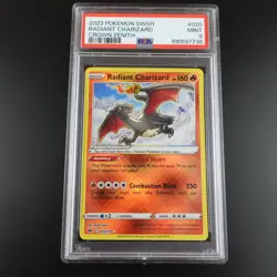 PSA 9 Radiant Charizard 020/159 Crown Zenith Holo Graded Pokemon Card - Image 1