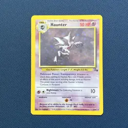 Haunter 6/62 Fossil Unlimited Rare Holo Pokemon Card WOTC | Pokemon Vintage LP - Image 2