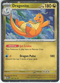 DRAGONITE (COSMOS HOLO) 149/165 HOLO MISCELLANEOUS CARDS & PRODUCTS POKEMON NM - Image 1