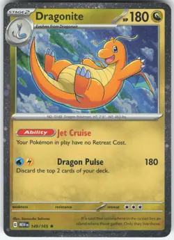 DRAGONITE (COSMOS HOLO) 149/165 HOLO MISCELLANEOUS CARDS & PRODUCTS POKEMON NM - Image 1