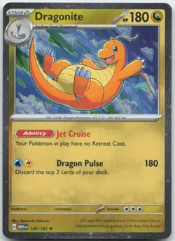 Pokemon : Dragonite (Cosmos Holo) Miscellaneous Cards & Products 149/165 : Holo - Image 1