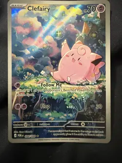 Pokemon Clefairy 094/088 Full Art Rare Holo POR Basic Psychic Card 2026 EN - Image 3