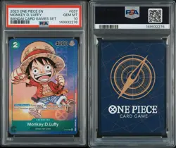 One Piece Monkey D Luffy 2023 Promo P-037 Bandai Card Games Set PSA 10 Gem Mint - Image 2