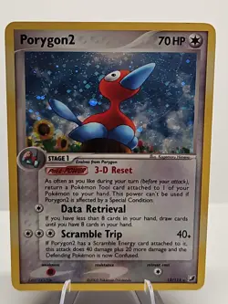 Porygon2 12/115 - EX Unseen Forces Holo Rare Pokemon TCG Card NM - Image 1