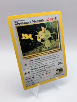 Giovanni's Meowth - 43/132 Regular English Gym Challenge Pokemon Card LP - Image 1