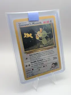 Giovanni's Meowth - 43/132 Regular English Gym Challenge Pokemon Card LP - Image 3