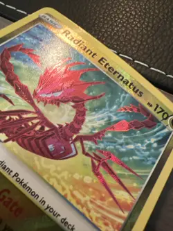 * Radiant Eternatus 105/159 SWSH Crown Zenith Holo Ultra Rare Pokemon Card NM - Image 2