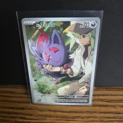 N's Zorua SVP 189 Scarlet & Violet Promo Holo 70 HP Pokemon TCG Card - Image 1