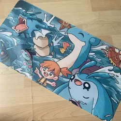 Leather Pokemon Playmat Play Mat Mouse Pad Tcg Trading Card Game - Image 1