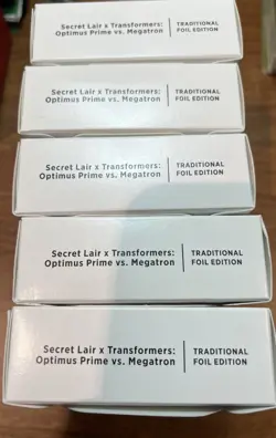 Foil-Sealed Secret Lair Drop: Transformers: Optimus Prime Vs. Megatron - MTG SLD - Image 1