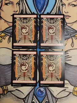 4x Mountain Full Art Phyrexian 270 - NM/M ONE MTG Magic - Image 1