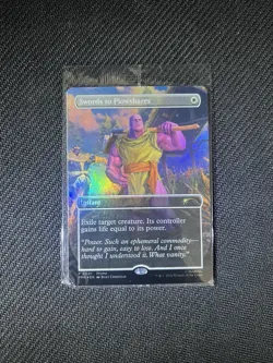 Magic the Gathering PSA Magazine Sealed Promo Swords to Plowshares Foil Thanos - Image 1