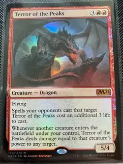mtg magic terror of the peaks FOIL ENGLISH terreur des pics 3 available - Image 1