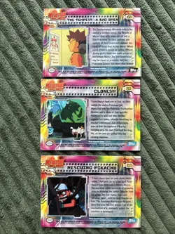 Pokemon Topps Mewtwo Strikes Back Movie Animation Edition Lot Of 3 Cards - Image 2