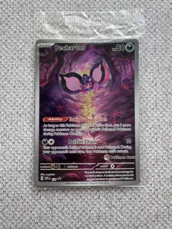 Pecharunt SVP129 Black Star Promo Card Shrouded Fable Pokemon Center Stamped TCG - Image 1