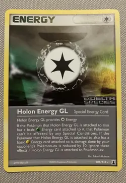 Holon Energy GL 105/113 - Stamped Reverse Holo EX Delta Species Pokemon Card - Image 1