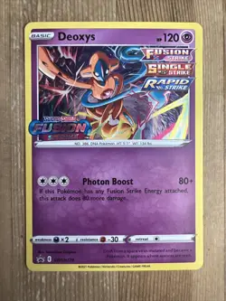 Deoxys - SWSH170 - Prerelease Black Star Holo Promo Rare - Pokemon Card - NM - Image 1